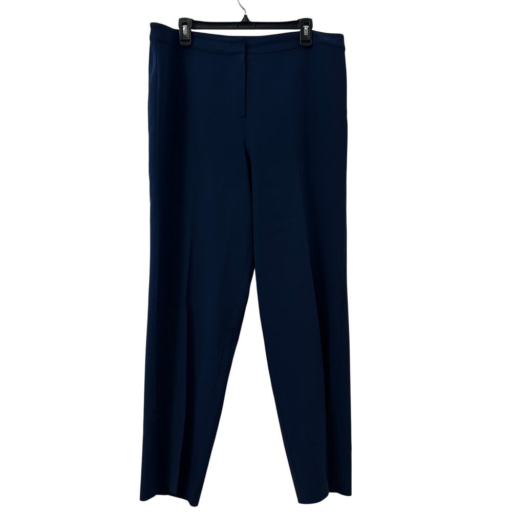 St. John Navy Straight Leg Trouser Light Stretch Size 14